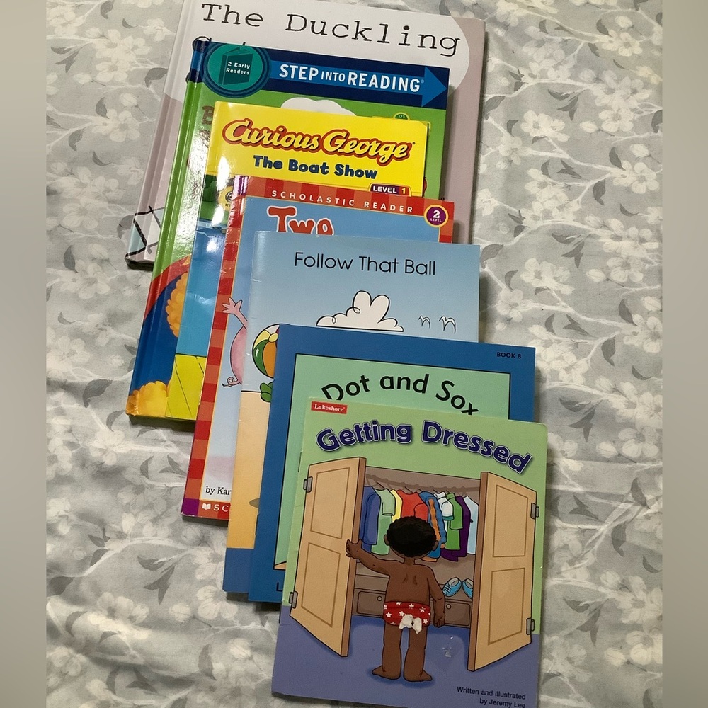 Children's Early Readers Book Set - Bright Multicolor Covers Learning books